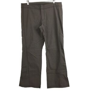 Athleta Women Straight Leg Cargo Hiking Pants Stretch Pockets Taupe Size 12